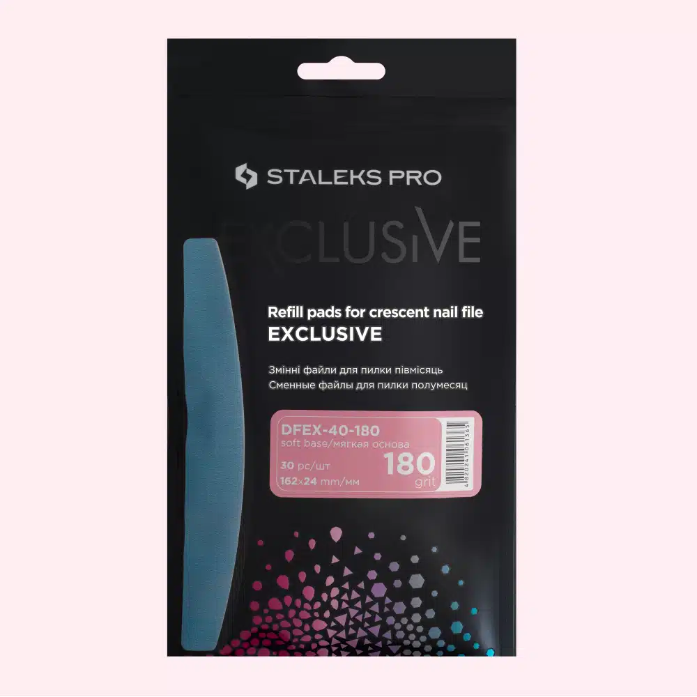 Exclusive 40 vervangbare vijlen soft base 180 grit 30st. Exclusive 40 vervangbare vijlen soft base 180 grit 30st.