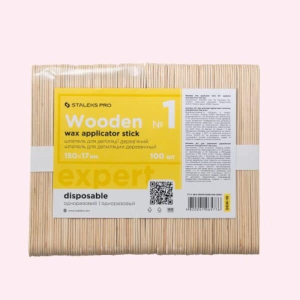 Staleks Wooden Wax Applicator/Wegwerp Vijlen tbv papmAm systeem 100st. (DSW-10)