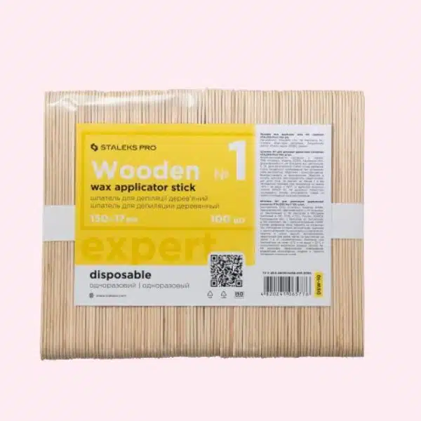 Staleks Wooden Wax Applicator/Wegwerp Vijlen tbv papmAm systeem 100st. (DSW-10)