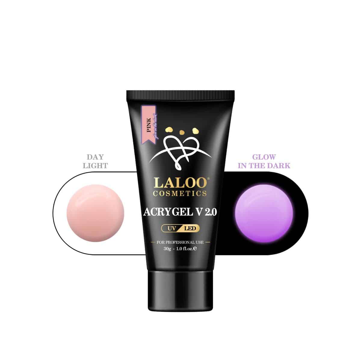 AcrylGel vol.2 Glow In The Dark - Pink 30gr