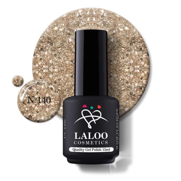 Laloo Gelpolish Bronze Chunky Glitter No.140 - 15ml