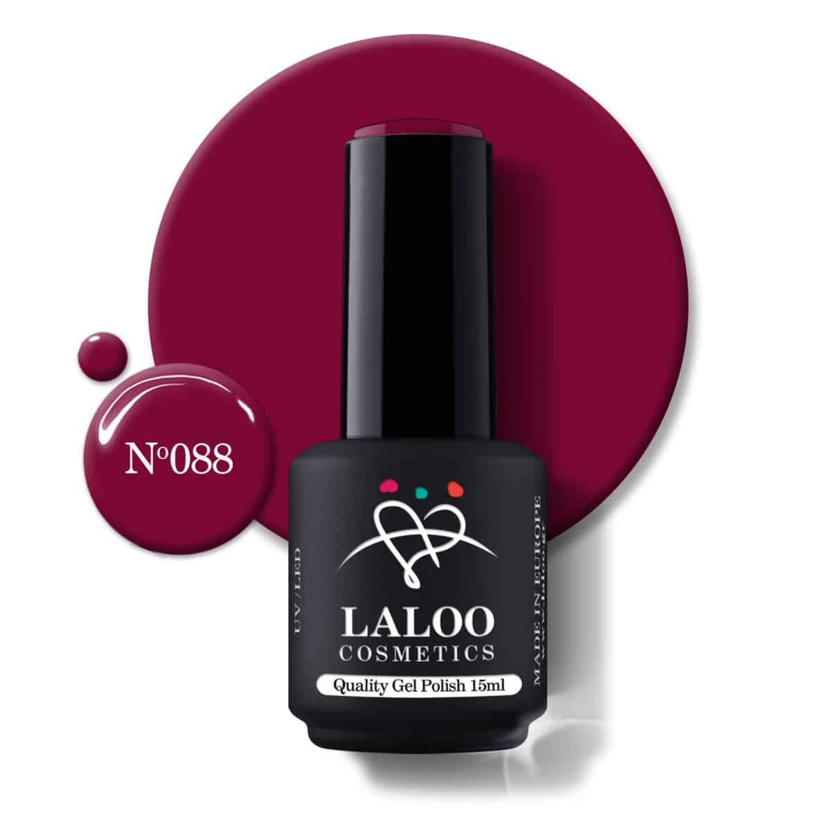Laloo Gelpolish Garnet Red No.088 - 15ml