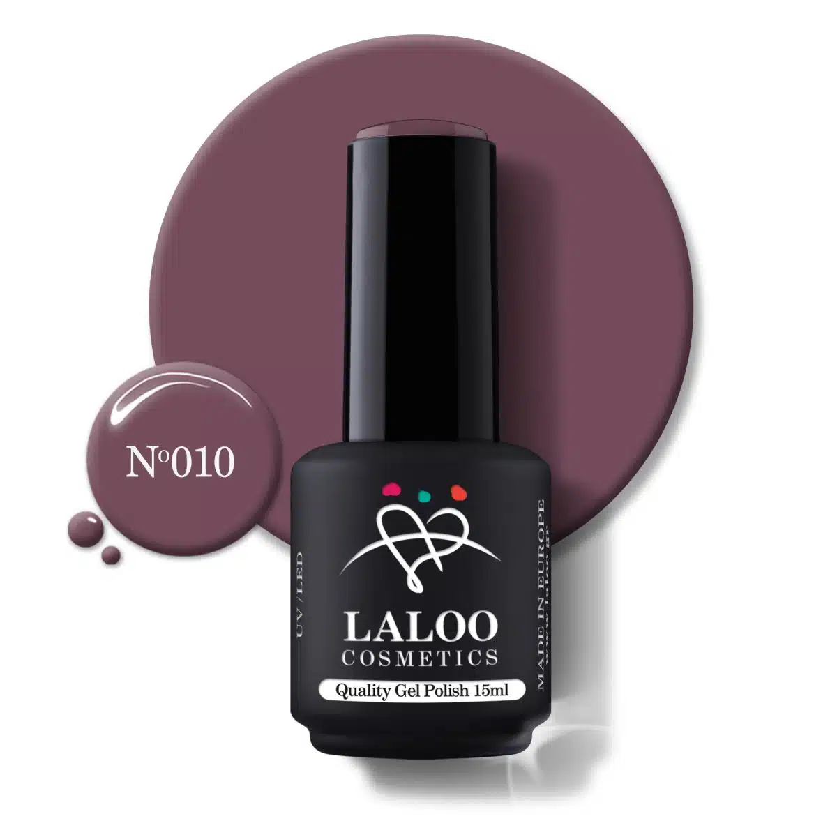 Laloo Gelpolish Rose Taupe No.010 - 15ml Laloo Gelpolish Rose Taupe No.010 - 15ml