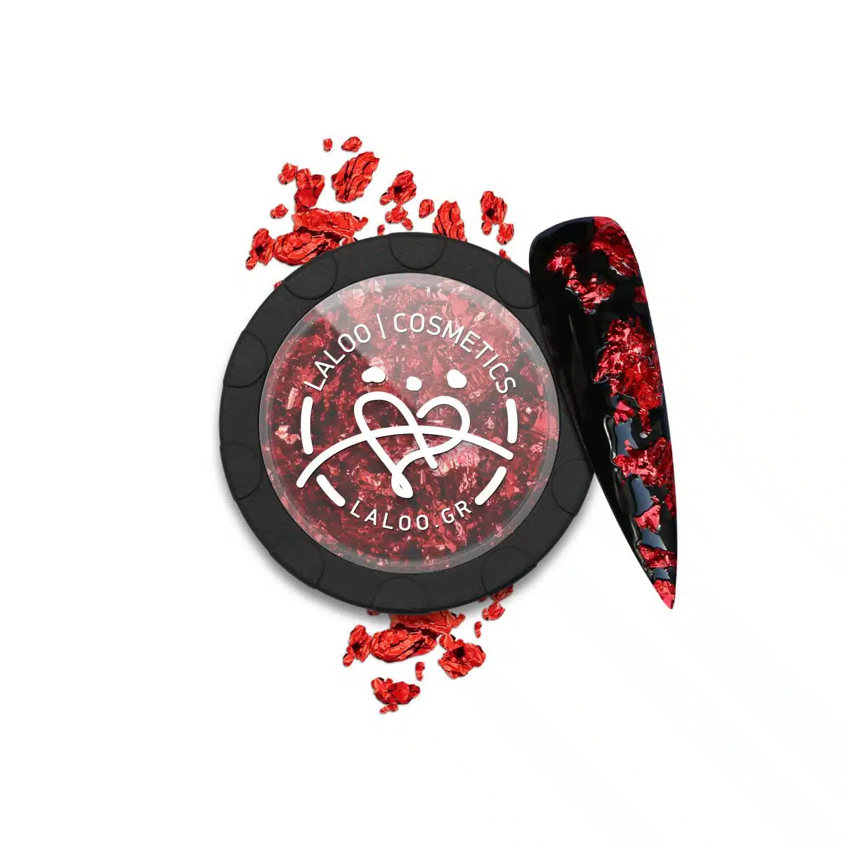 Laloo Gold Flakes No.1 - Red