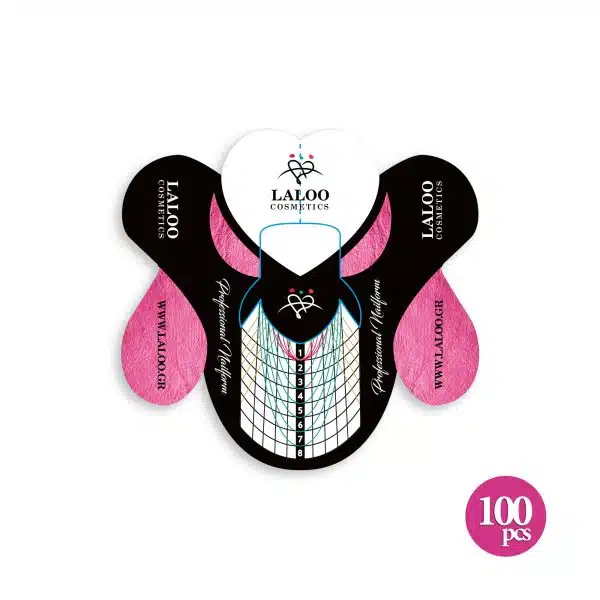 Laloo Professional Nail Forms Fuchsia 100st.