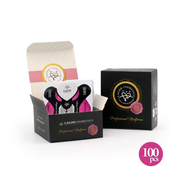 Laloo Professional Nail Forms Fuchsia 100st.