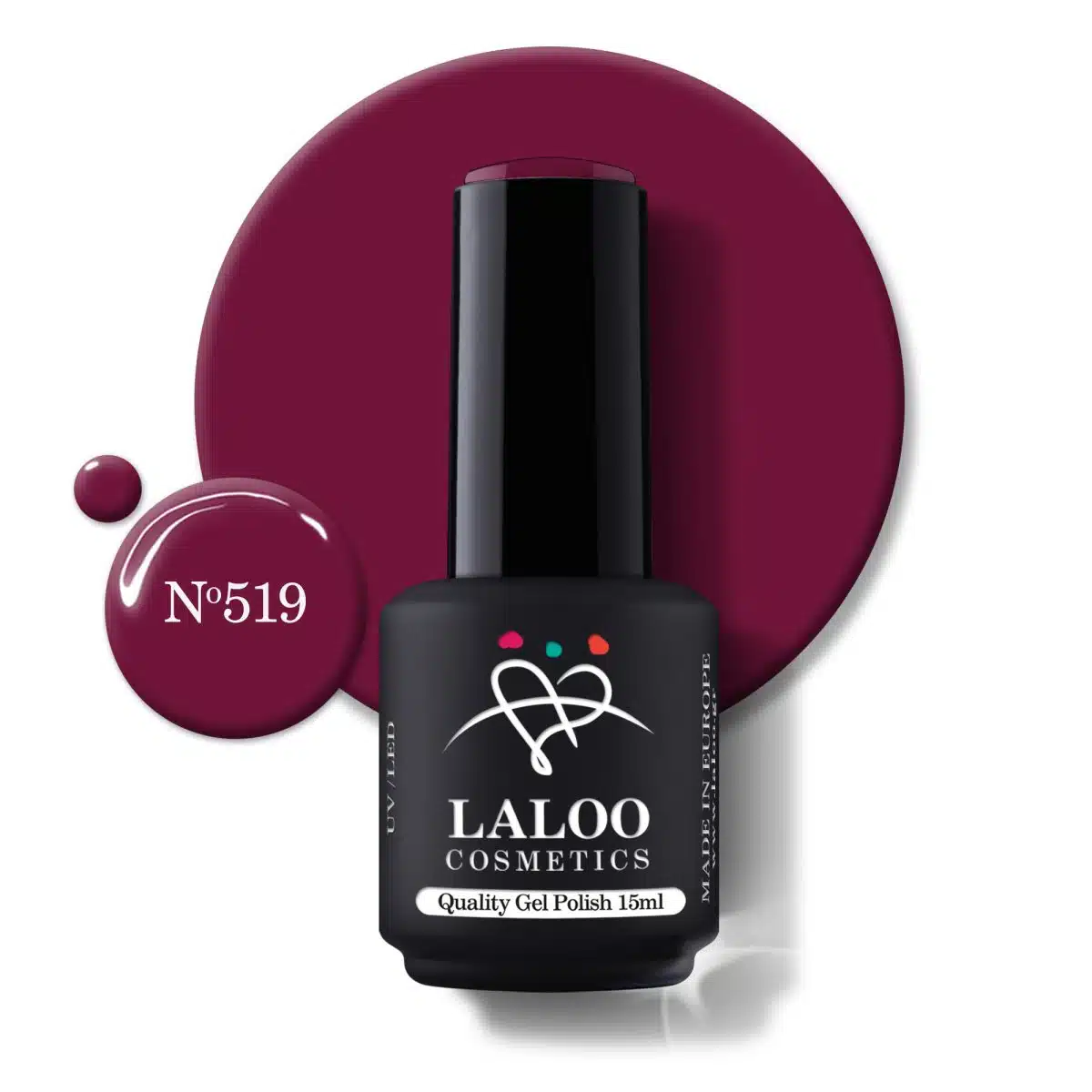 Laloo Gelpolish Antique Fuchsia no.519 - 15ml Laloo Gelpolish Antique Fuchsia no.519 - 15ml