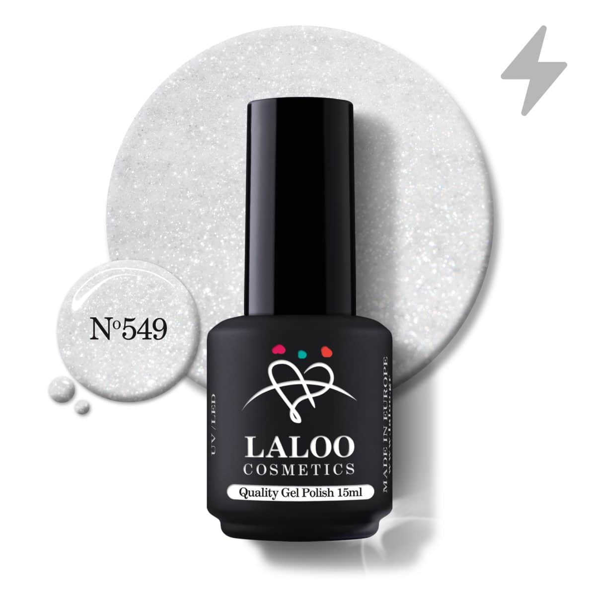 Laloo Gelpolish Charming Flash White no.549 - 15ml