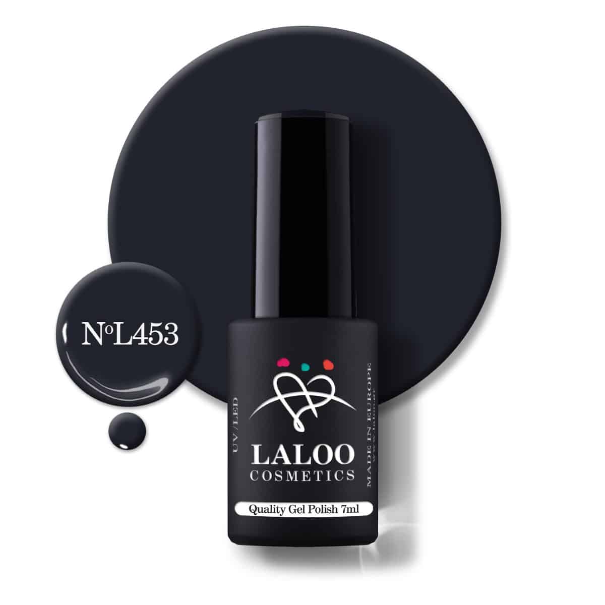 Laloo Gelpolish Dark Blue Grey no.453 - 7ml