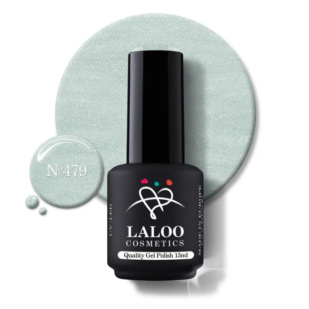 Laloo Gelpolish Pastel Shimmering Green no.479 - 15ml
