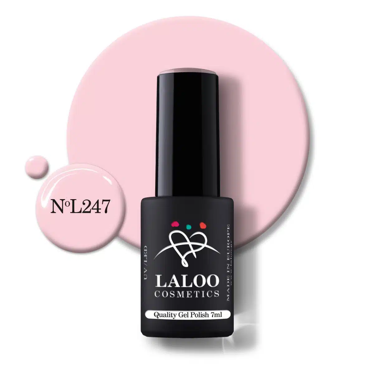 Laloo Gelpolish Powder Pink no.247 - 7ml