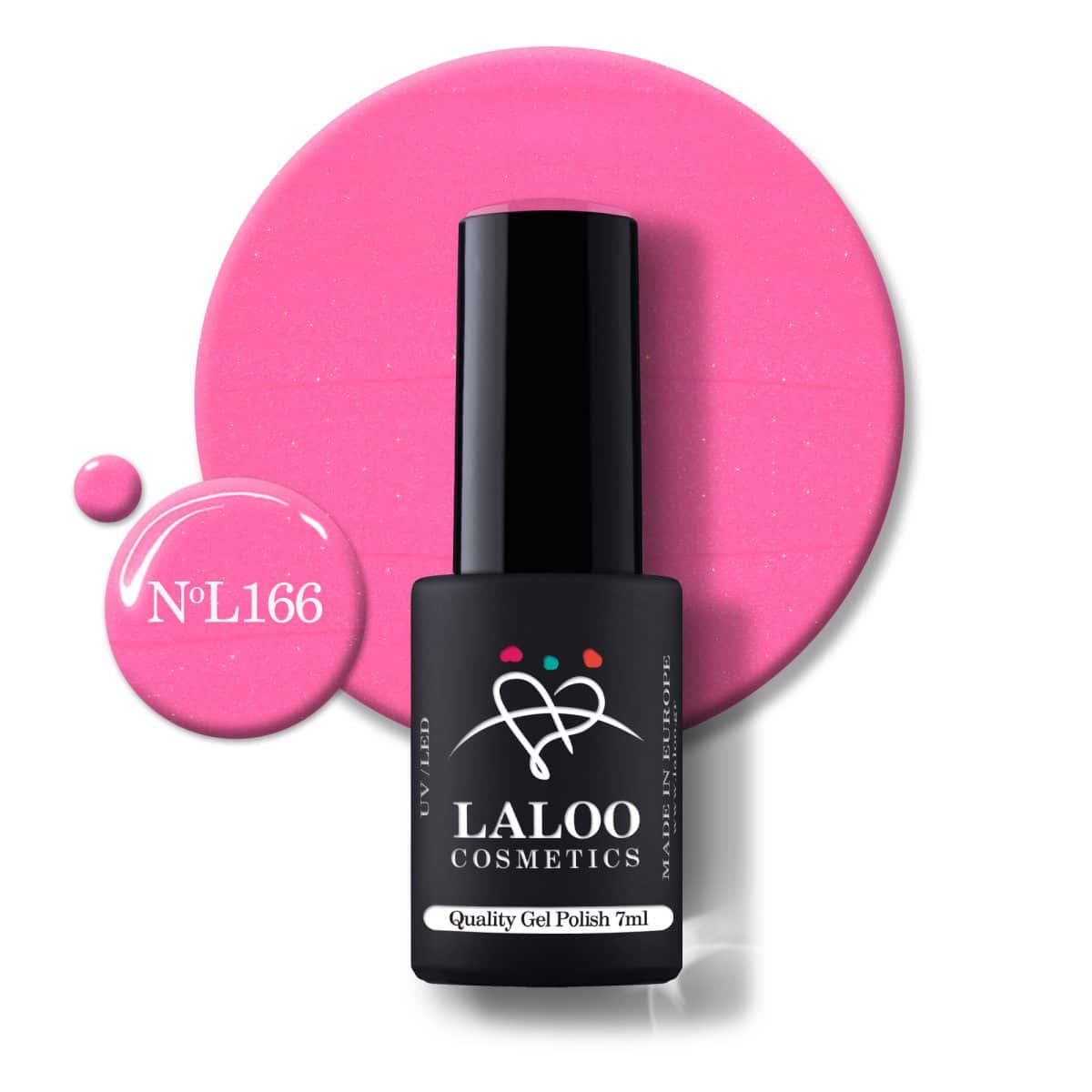 Laloo Gelpolish Shimmering Fuchsia no.166 - 7ml Laloo Gelpolish Shimmering Fuchsia no.166 - 7ml