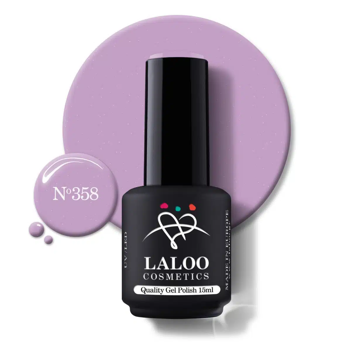 Laloo Gelpolish Shimmering Light Purple no.358 - 15ml Laloo Gelpolish Shimmering Light Purple no.358 - 15ml