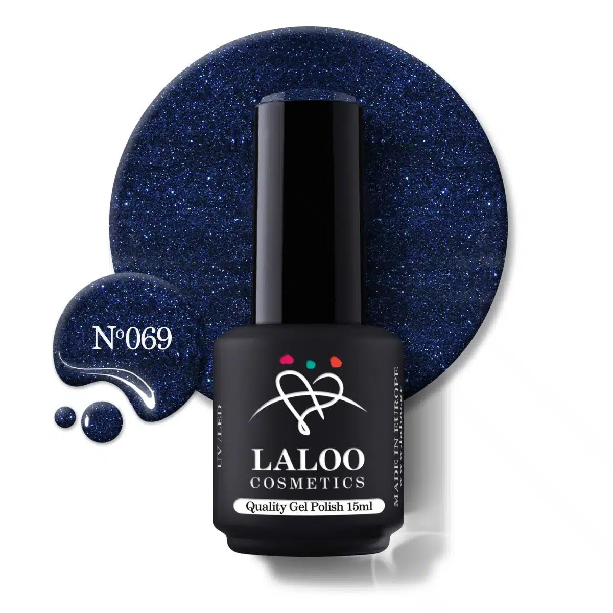 Laloo Gelpolish Shimmering Midnight Blue no.69 - 15ml Laloo Gelpolish Shimmering Midnight Blue no.69 - 15ml