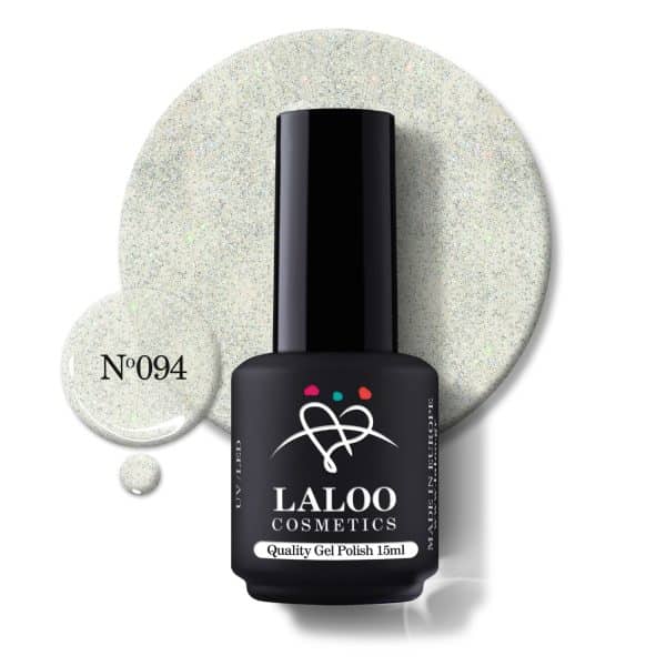 Laloo Gelpolish Silver Holo Glitter no.94 - 15ml