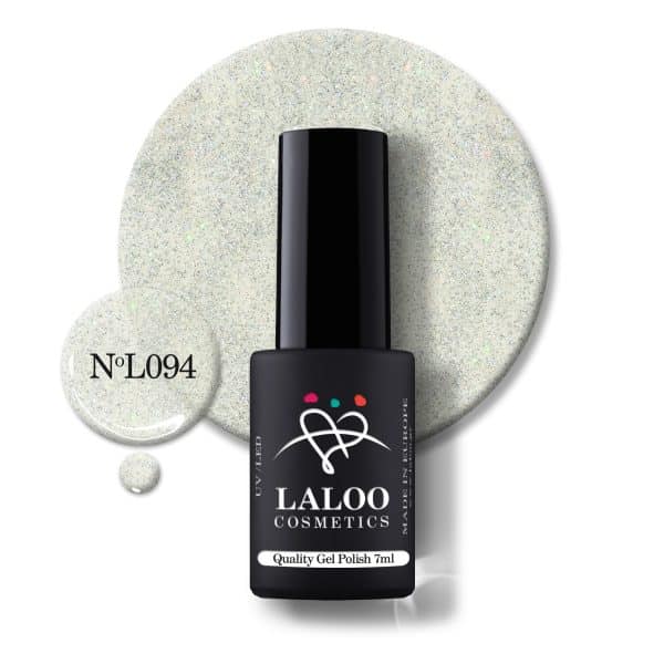 Laloo Gelpolish Silver Holo Glitter no.94 - 7ml
