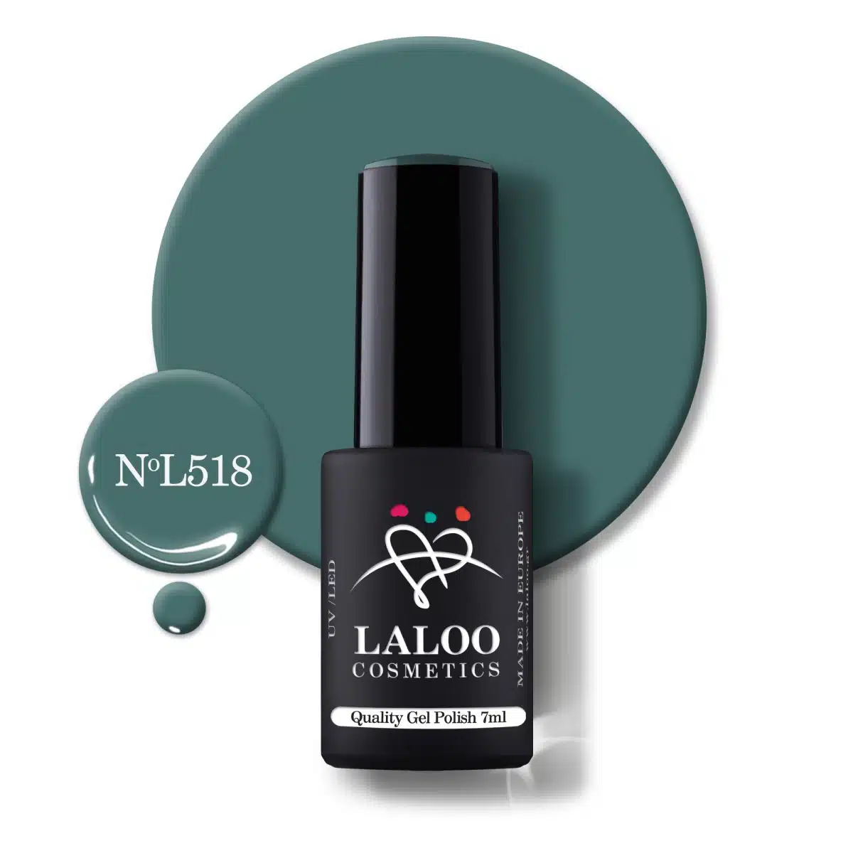 Laloo Gelpolish Vintage Green no.518 - 7ml