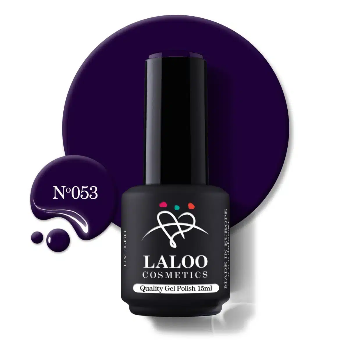 Gelpolish Violet Black no.53 - 15ml Gelpolish Violet Black no.53 - 15ml