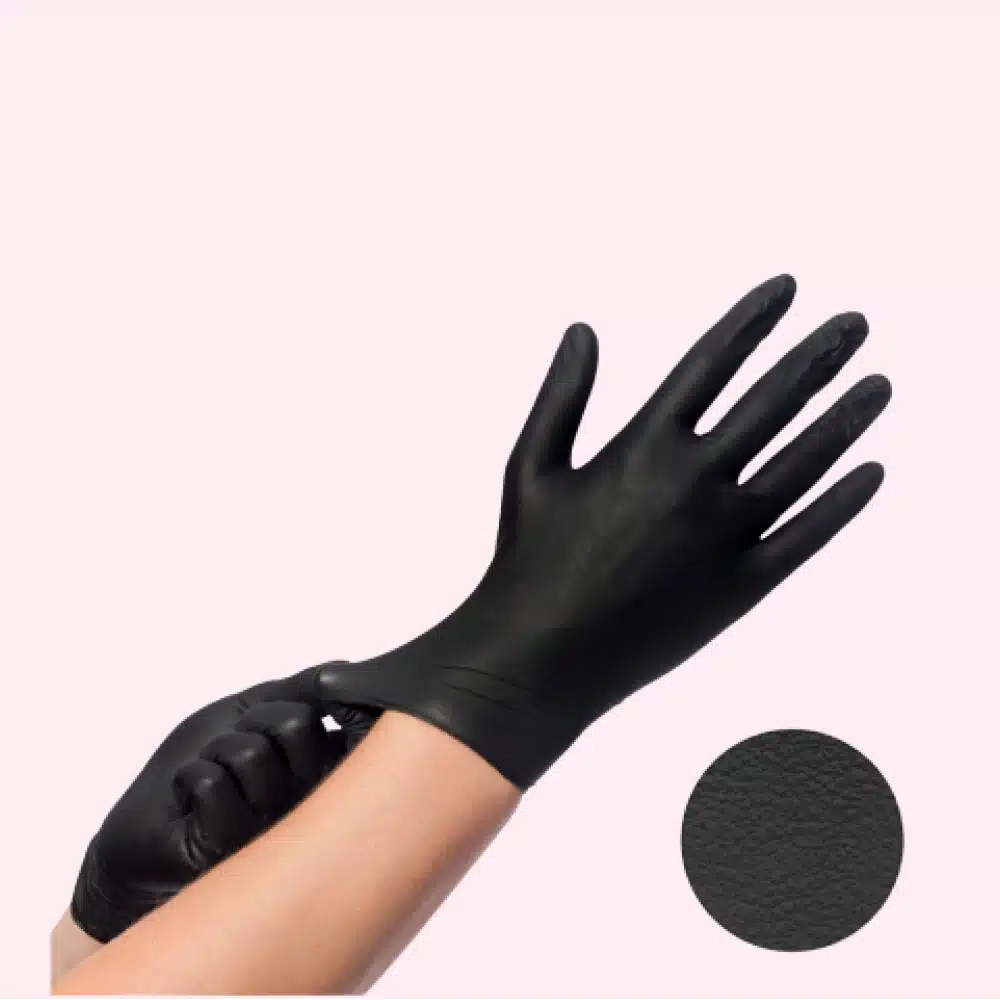 Handschoenen zwart maat L 100st. Easyglide & Grip Handschoenen zwart maat L 100st. Easyglide & Grip