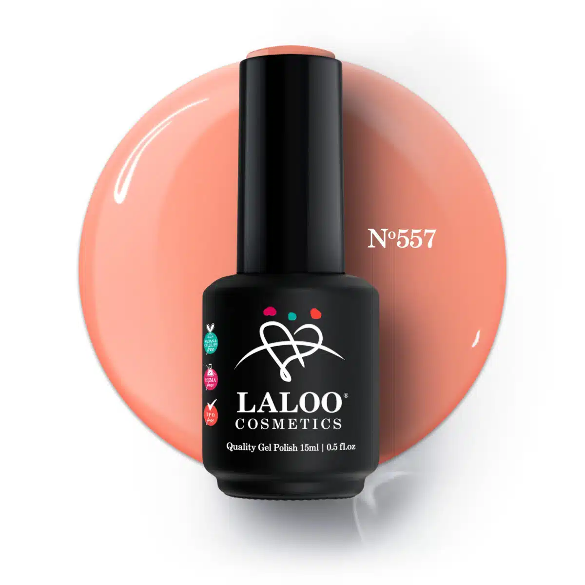 Laloo Gelpolish Sun Kissed Coral No.557 - 15ml