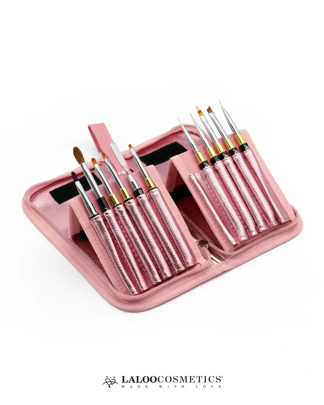 Laloo Nail Brush Holder Pink Laloo Nail Brush Holder Pink