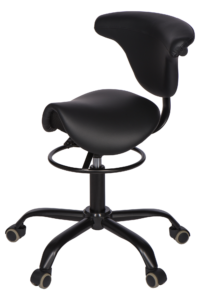 Virgin Nails Tabouret/Zadelkruk Zwart