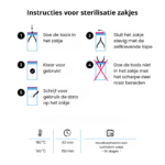 MicroSTOP sterilisatie zakjes - ECO 60 x 100mm