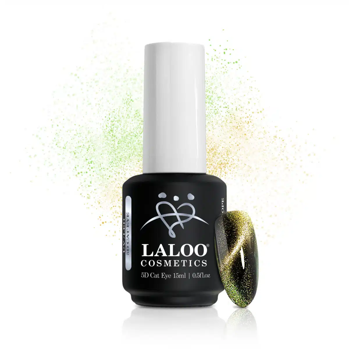 Laloo Gelpolish Cat Eye 5D No.01 Gold Green - 15ml