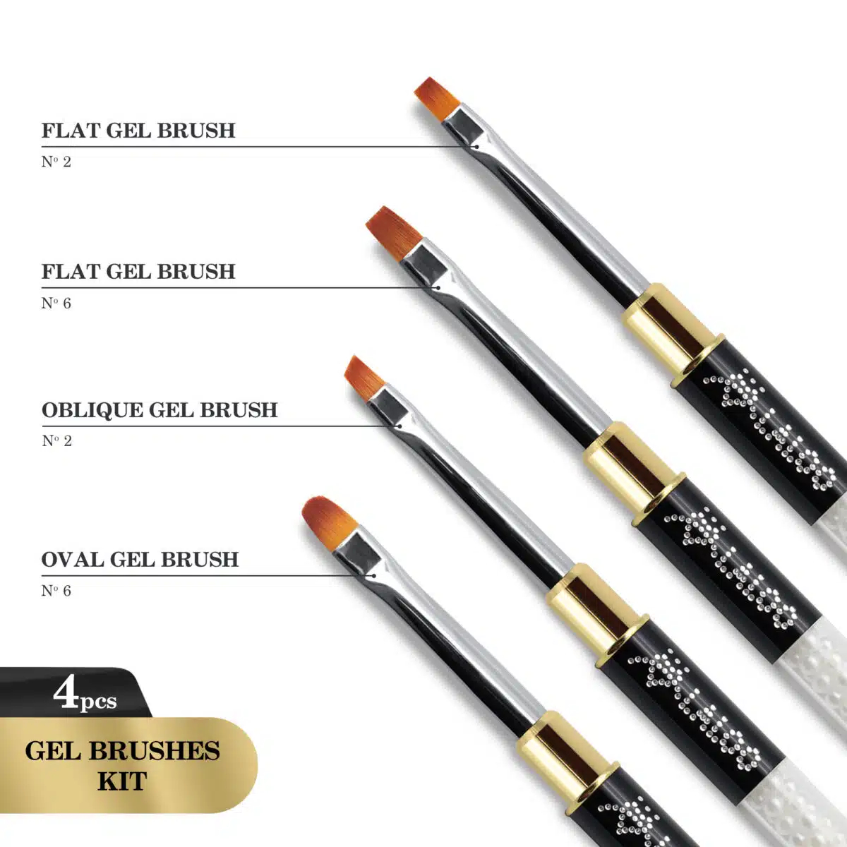 Laloo Gel Penseel Kit 4st.