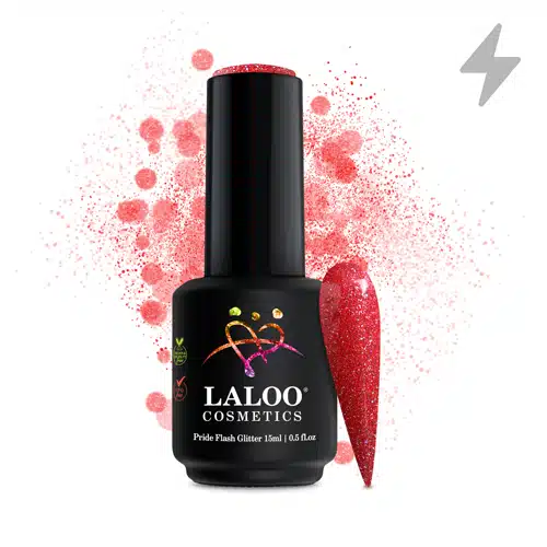 Laloo Gelpolish Pride Flash Glitter No.9 Red - 15ml
