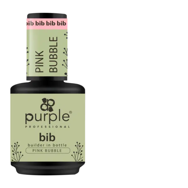 Purple PProfessional BIB Builder In Bottle - Pink Bubble 15ml
