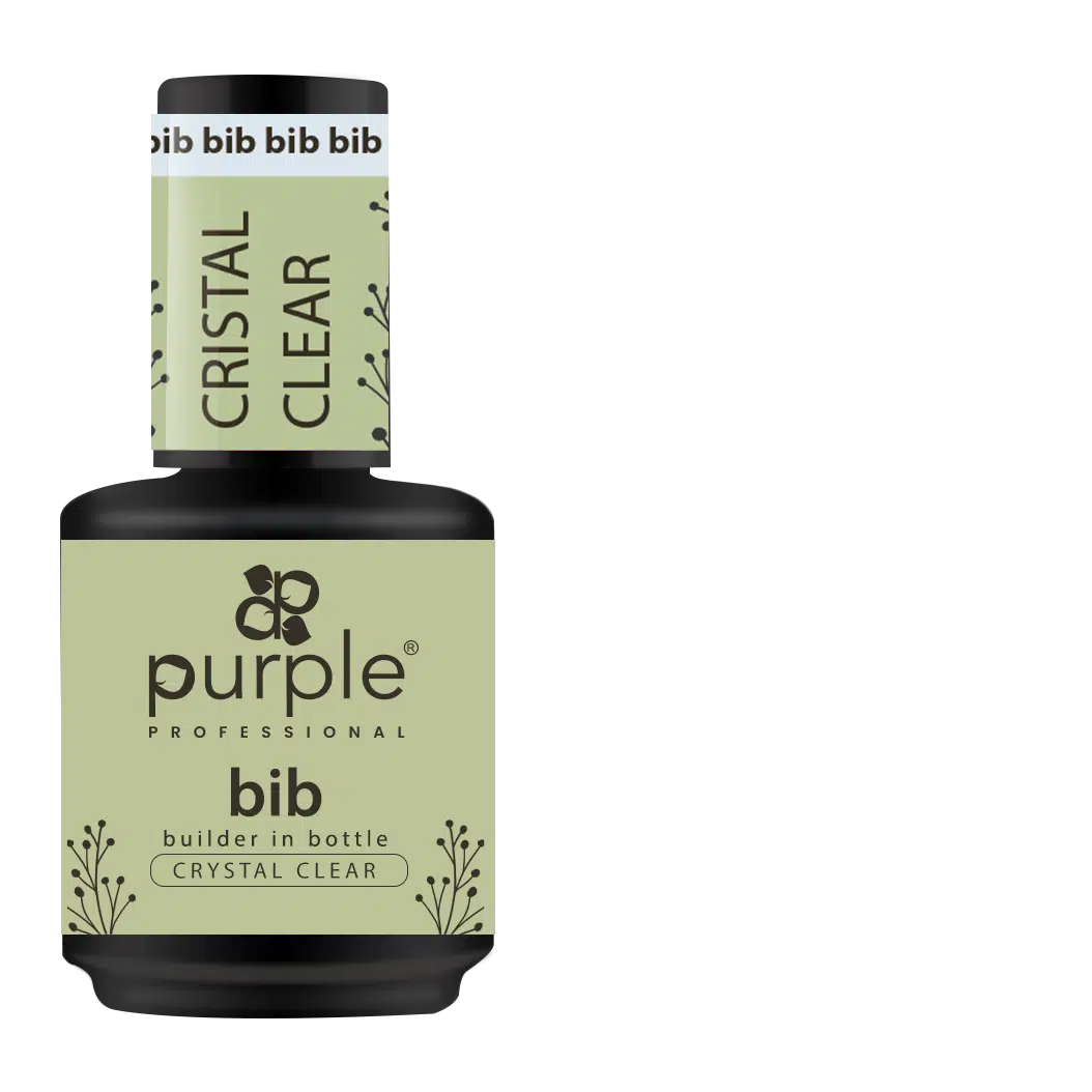 Purple Professional BIB Builder In Bottle - Crystal Clear 15ml Purple Professional BIB Builder In Bottle - Crystal Clear 15ml