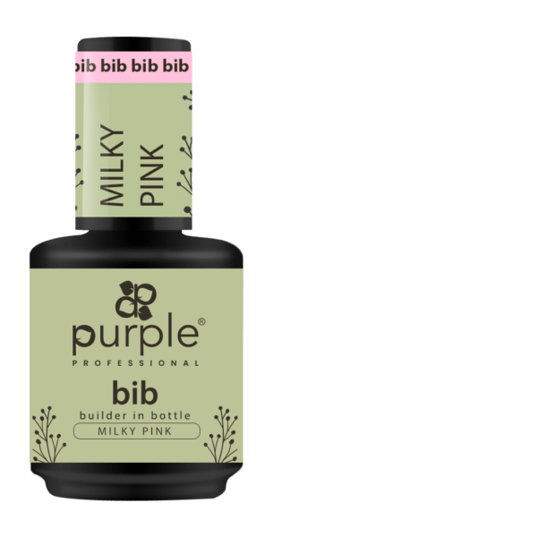 Purple Professional BIB Builder In Bottle - Milky Pink 15ml