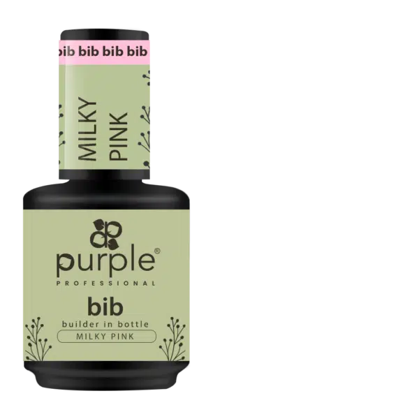 Purple Professional BIB Builder In Bottle - Milky Pink 15ml