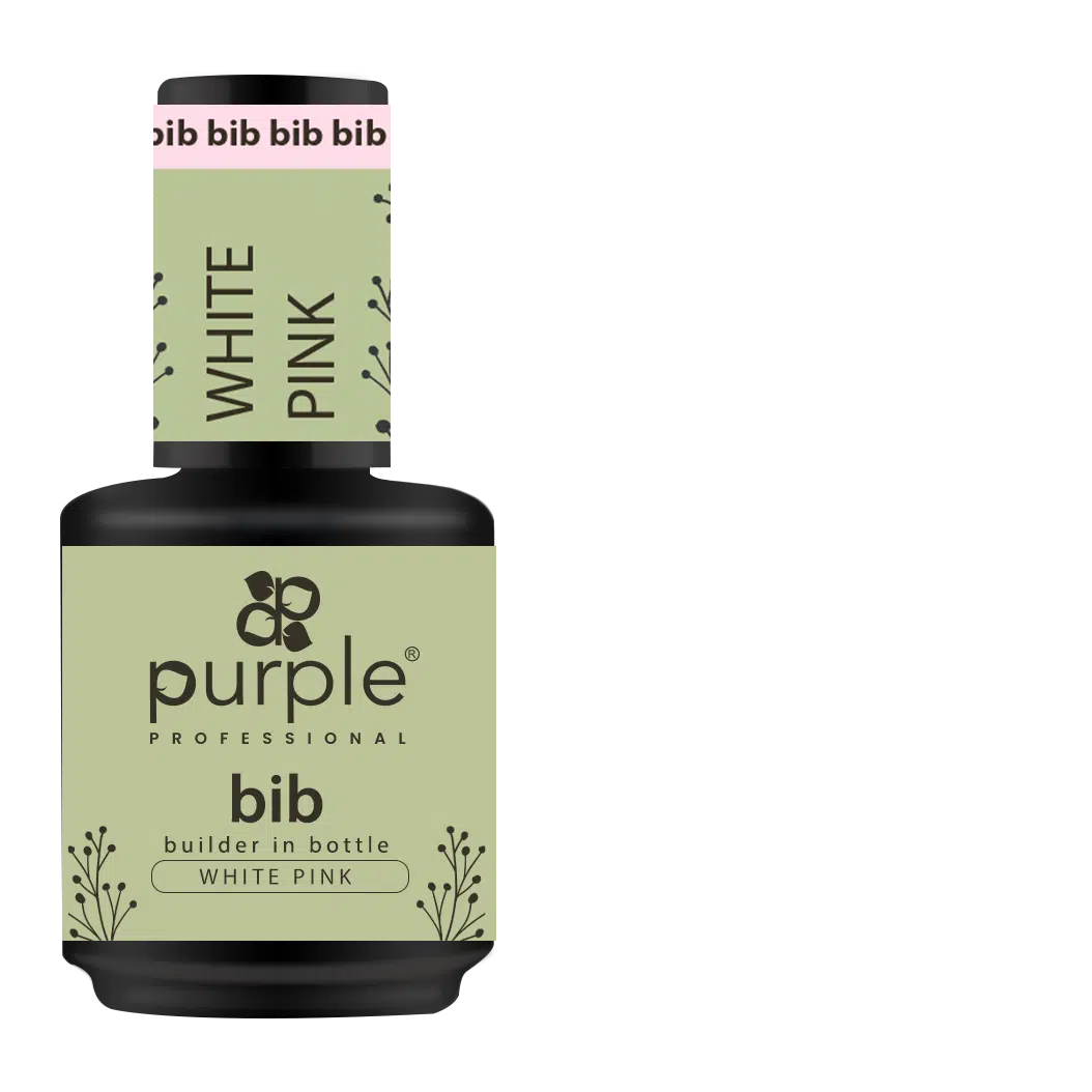 Purple Professional BIB Builder In Bottle - White Pink 15ml Purple Professional BIB Builder In Bottle - White Pink 15ml