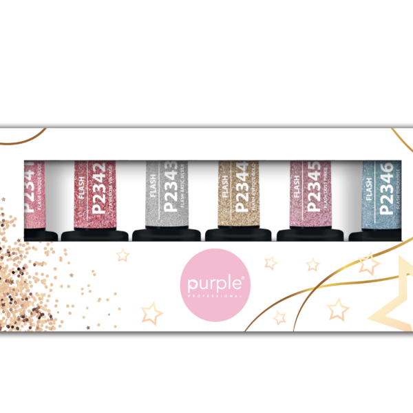 Purple Professional Gel Polish Flash Collection Kit