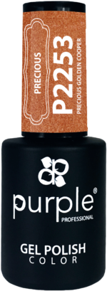 Purple Professional Gel Polish Precious Golden Cooper 10ml (P2253)