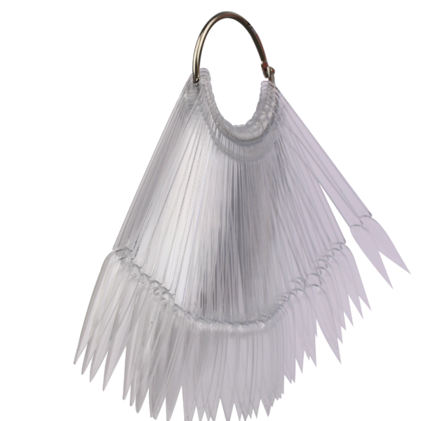 Purple Professional Transparante Display Ring Stiletto 50st.