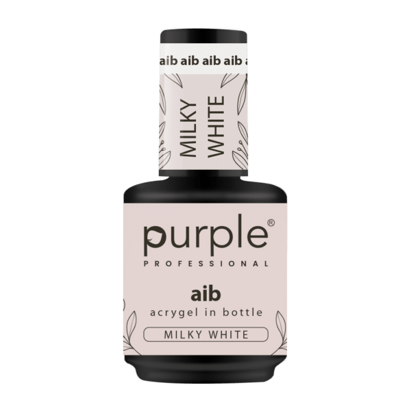 Purple Professional AIB - Acrygel In Bottle "Milky White" 15ml