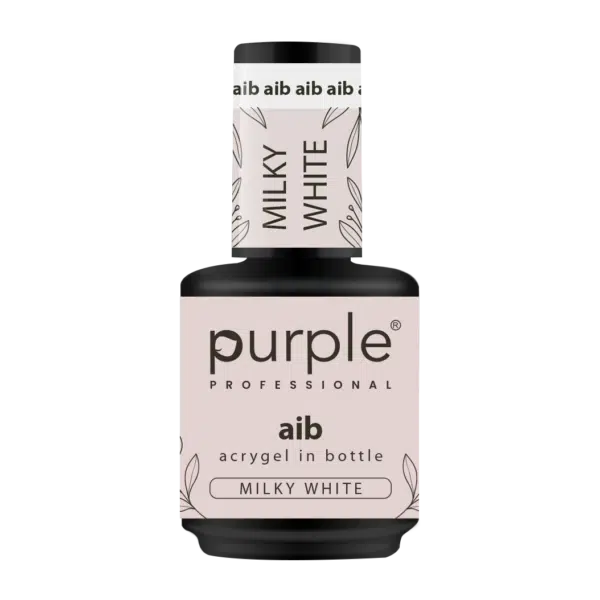 Purple Professional AIB - Acrygel In Bottle "Milky White" 15ml