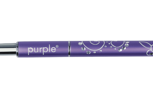 Purple Professional Nylon Gel Brush #4 Oval (metalen handle) (P568)