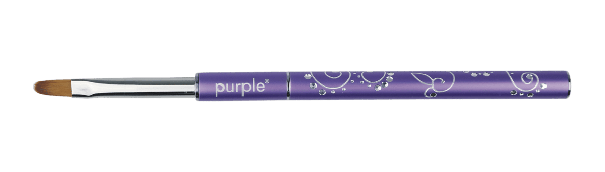 Purple Professional Nylon Gel Brush #6 Oval (metalen handle) (P569) Purple Professional Nylon Gel Brush #6 Oval (metalen handle) (P569)