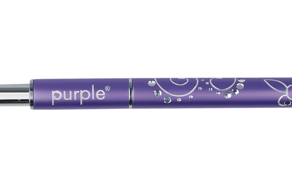 Purple Professional Nylon Gel Brush #6 Oval (metalen handle) (P569)