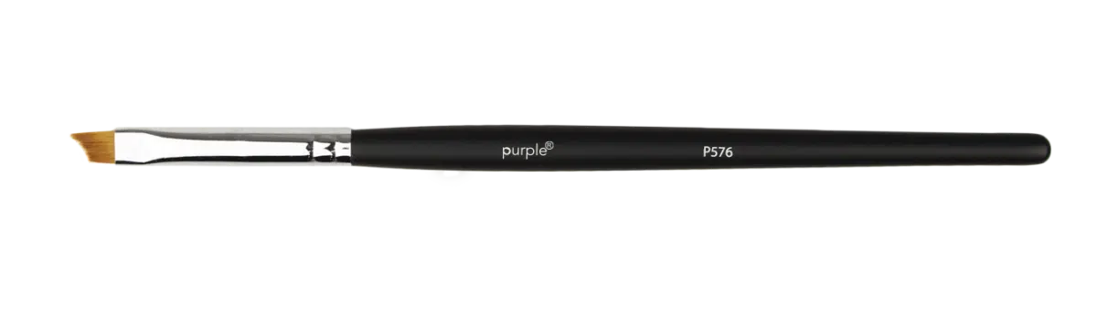 Purple Professional Nylon One Stroke Brush #6 (wooden handle)