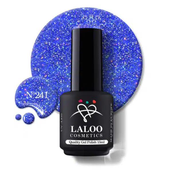Laloo Gelpolish Cobalt Blue Glitter no.241 - 15ml