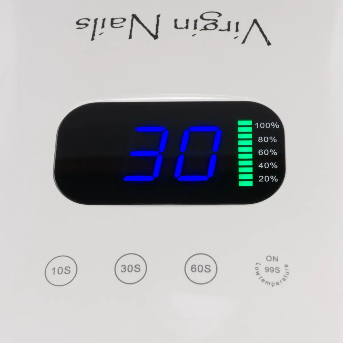 Virgin Nails Draadloze UV/LED Lamp wit (met duimsteun)