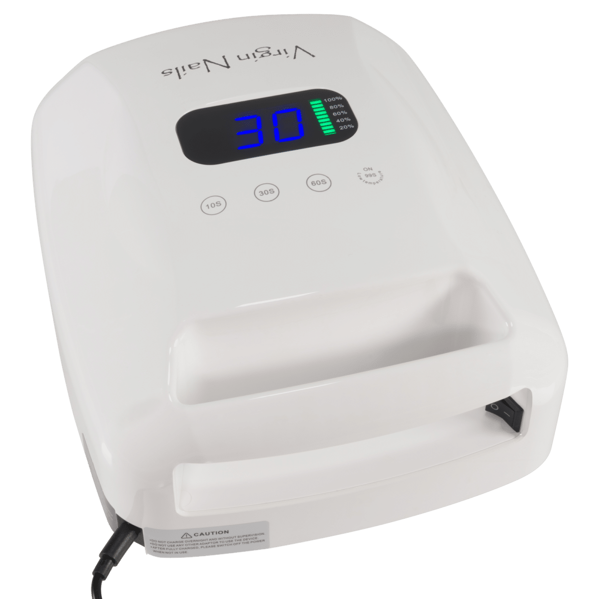 Virgin Nails Draadloze UV/LED Lamp wit (met duimsteun)