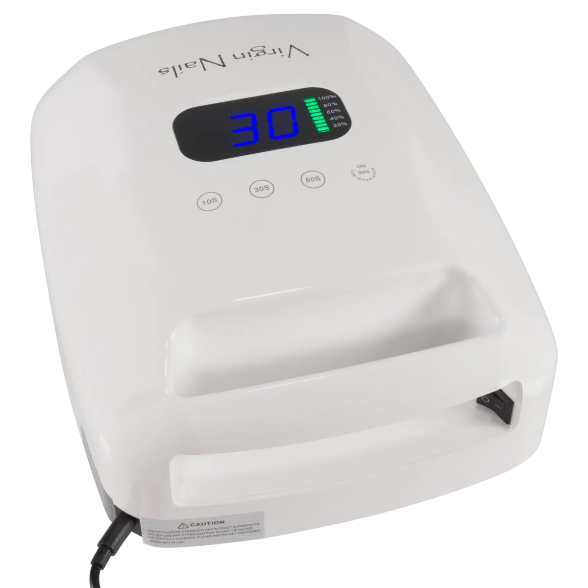 Virgin Nails Draadloze UV/LED Lamp wit (met duimsteun)