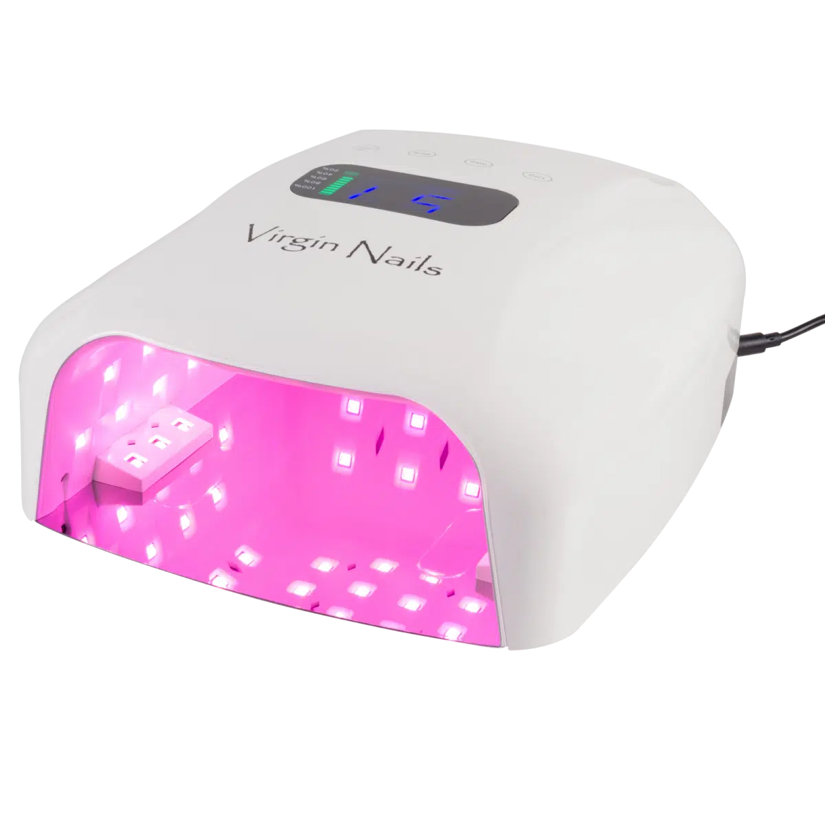 Virgin Nails Draadloze UV/LED Lamp wit (met duimsteun)