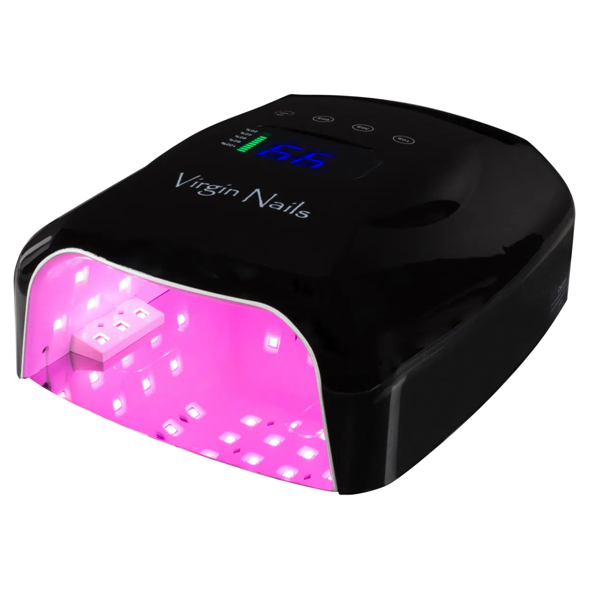 Virgin Nails Draadloze UV/LED Lamp zwart (met duimsteun)